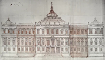 Zweiter Entwurf für die Hauptfassade des Louvre